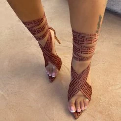 Mollyshoe Wrap Up Single High Heel Dress Shoes 9 Mollyshoe Wrap Up Single High Heel Dress Shoes