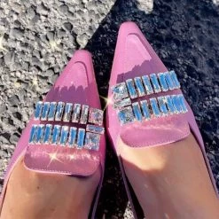 Mollyshoe Pointed Toe Buckle Low Heeled Slingbacks 20 Mollyshoe Pointed Toe Buckle Low Heeled Slingbacks