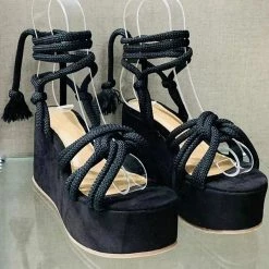 Mollyshoe Solid Velvet Ankle Strap Platform Sandals 16 Mollyshoe Solid Velvet Ankle Strap Platform Sandals