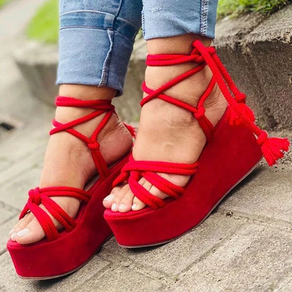 Mollyshoe Solid Velvet Ankle Strap Platform Sandals 10 Mollyshoe Solid Velvet Ankle Strap Platform Sandals