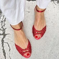 Mollyshoe Casual Solid Color Ankle-Strap Flat Sandals