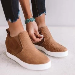 Mollyshoe Wedge Daily Comfy Sneakers