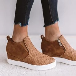 Mollyshoe Wedge Daily Comfy Sneakers