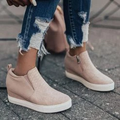 Mollyshoe Wedge Daily Comfy Sneakers