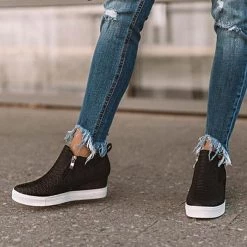 Mollyshoe Wedge Daily Comfy Sneakers