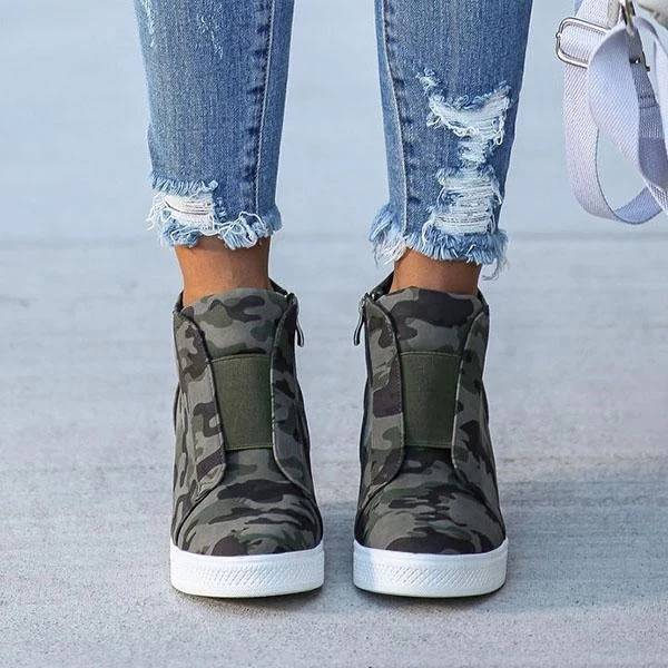 Mollyshoe Extra Mile Wedge Sneakers 4 Mollyshoe Extra Mile Wedge Sneakers