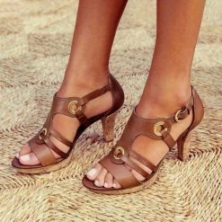 Mollyshoe New Elegant Pumps Vintage Women Sandals Heels