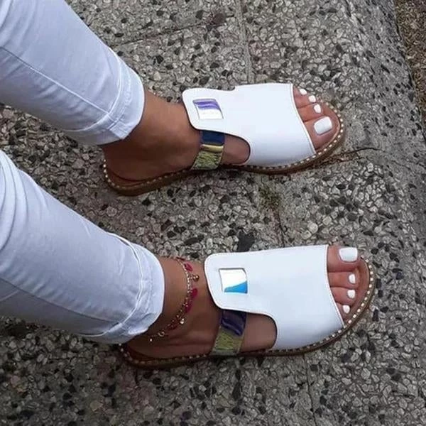 Mollyshoe Casual Mixed Color Flat Slippers Weekly Best Seller 4 Mollyshoe Casual Mixed Color Flat Slippers Weekly Best Seller