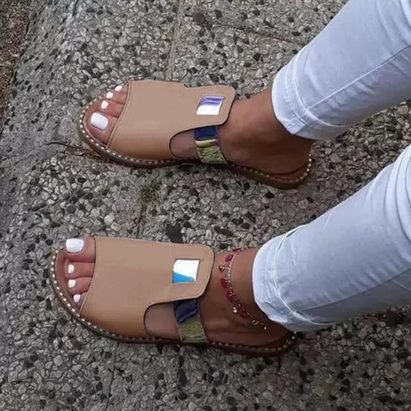 Mollyshoe Casual Mixed Color Flat Slippers Weekly Best Seller 6 Mollyshoe Casual Mixed Color Flat Slippers Weekly Best Seller