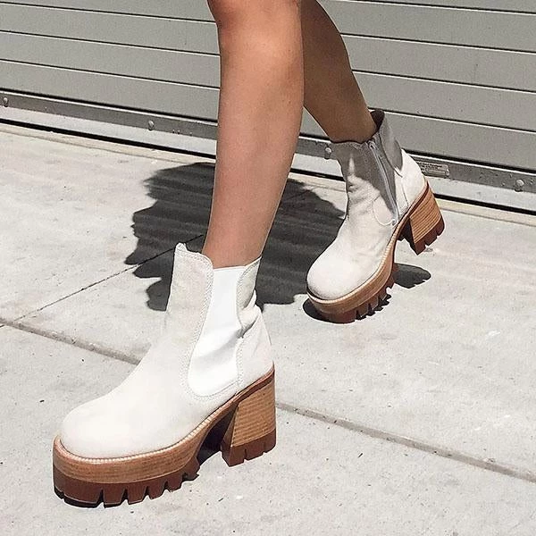 Mollyshoe Fashion Faux Suede Zipper Boots 3 Mollyshoe Fashion Faux Suede Zipper Boots