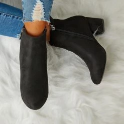 Mollyshoe Women Trend Solid Color Zipper Ankle Boots 17 Mollyshoe Women Trend Solid Color Zipper Ankle Boots