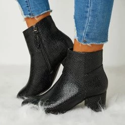 Mollyshoe Women Trend Solid Color Zipper Ankle Boots 22 Mollyshoe Women Trend Solid Color Zipper Ankle Boots