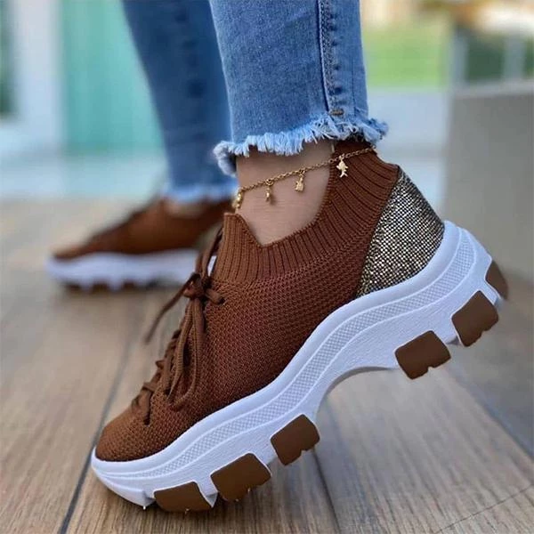 Mollyshoe Women's Sporty Eslatic Cloth Sneakers 3 Mollyshoe Women's Sporty Eslatic Cloth Sneakers