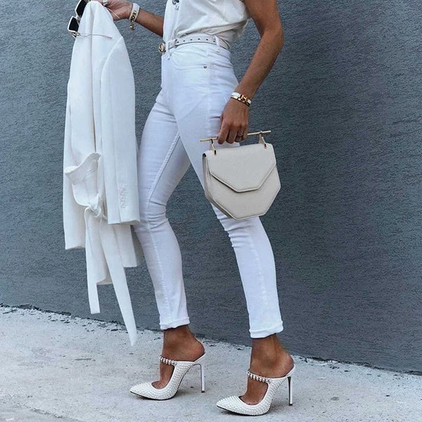 Mollyshoe Chic Women Pearl Detailed High Heels 6 Mollyshoe Chic Women Pearl Detailed High Heels