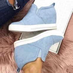 Mollyshoe Letter Slip On Wedge Sneakers 15 Mollyshoe Letter Slip On Wedge Sneakers