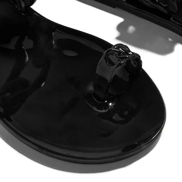 Mollyshoe Casual Toe Loop Detailing Jelly Slippers 16 Mollyshoe Casual Toe Loop Detailing Jelly Slippers