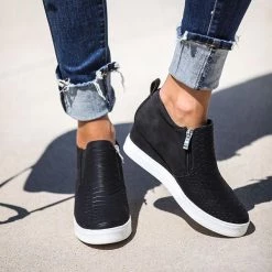 Mollyshoe Wedge Daily Comfy Sneakers